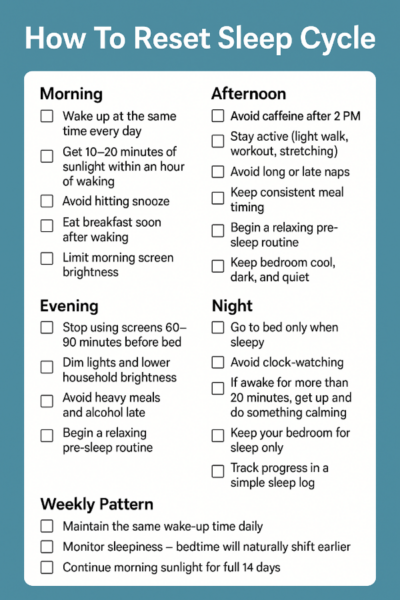 Reset Sleep Cycle