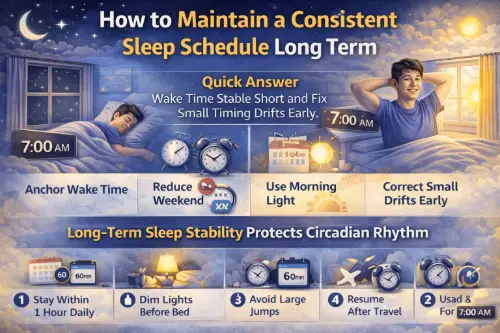 Maintain a Consistent Sleep Schedule